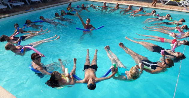 Piscine du camping proche de Perthus