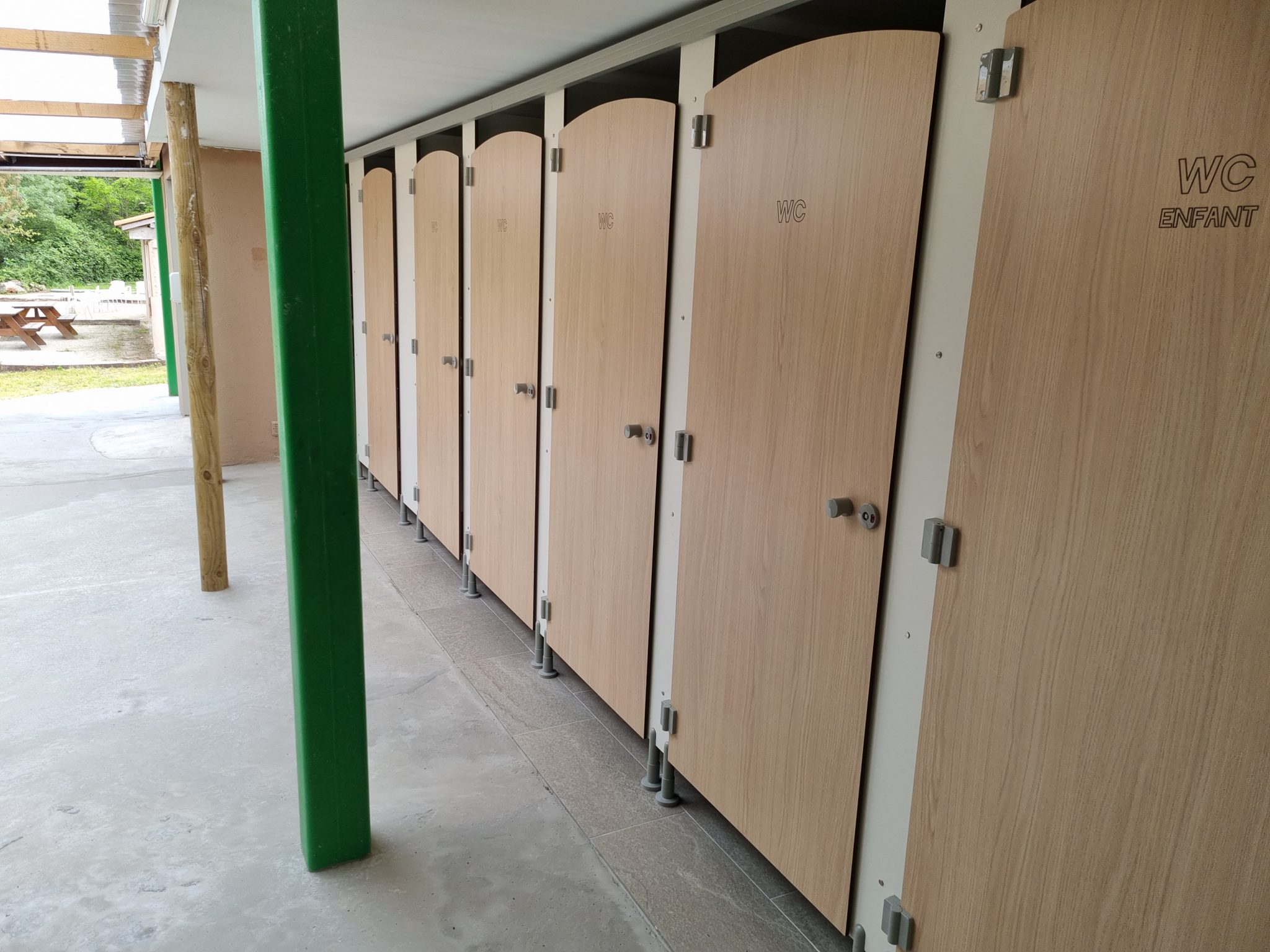 New sanitary facilities